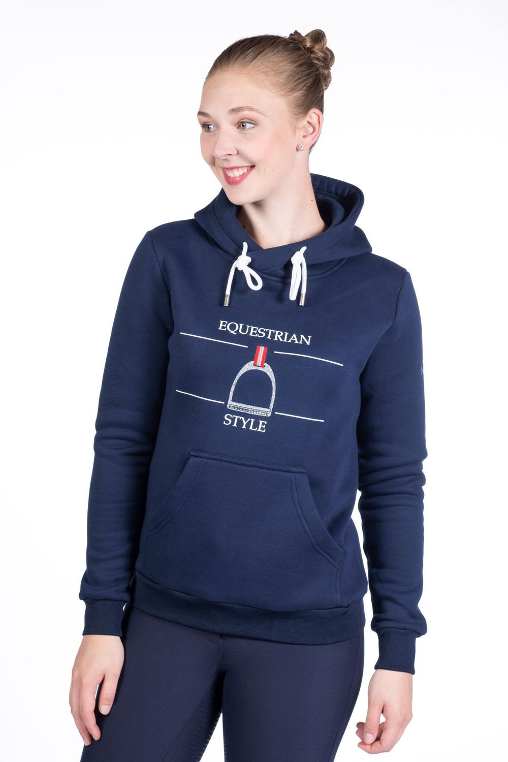 Hoodie Equine Sports Style dark blue