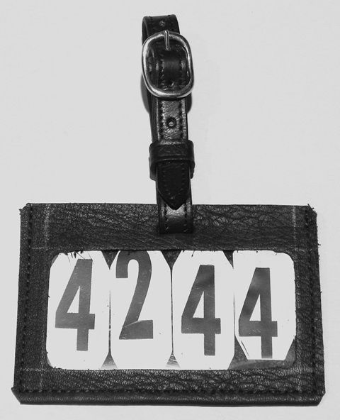LD leather number holder