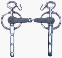 LD Driving Bits Liverpool single joint with rubber mouthpiece