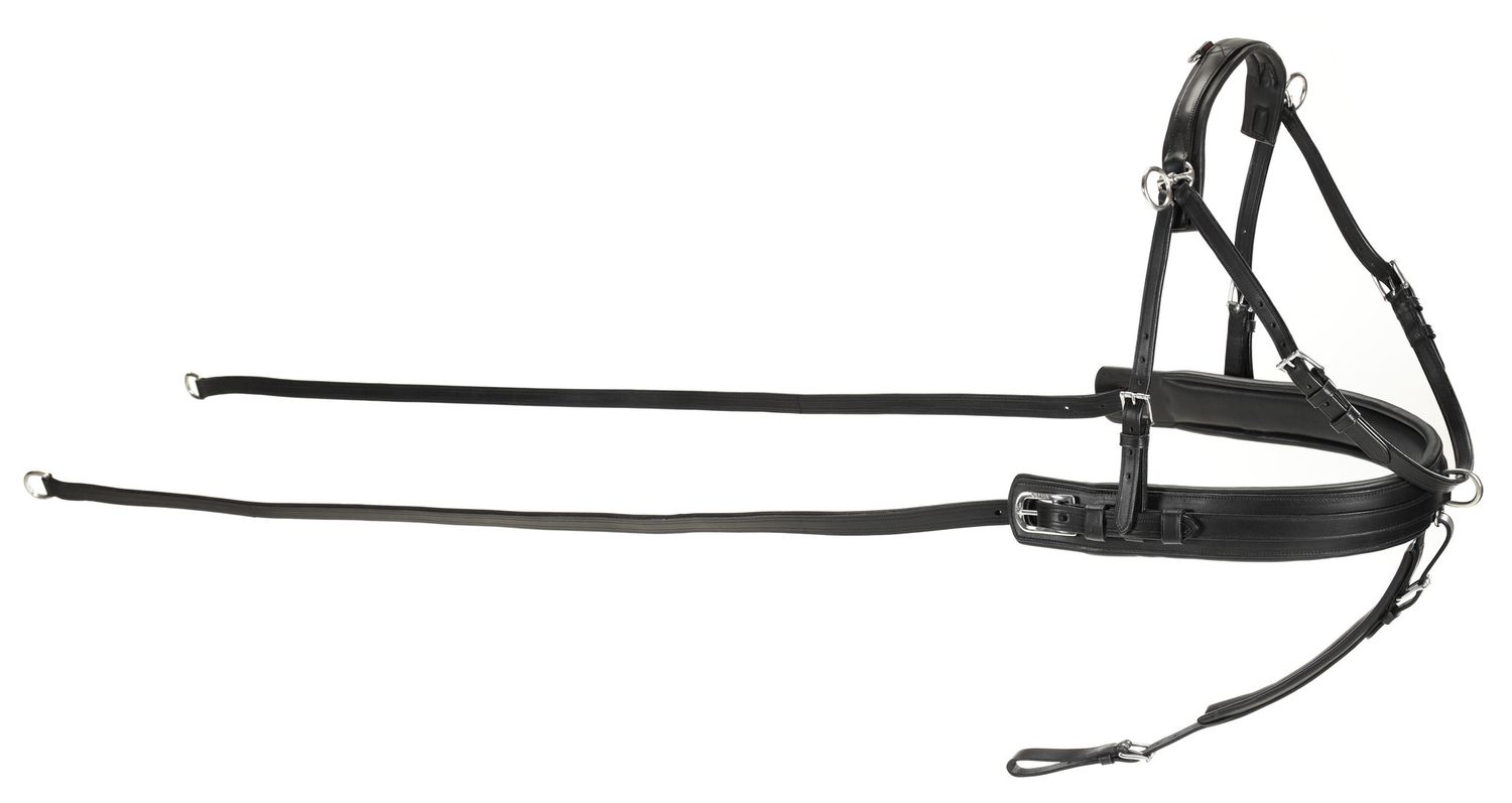 Kieffer driving harness Singleharness Leather Black Pony