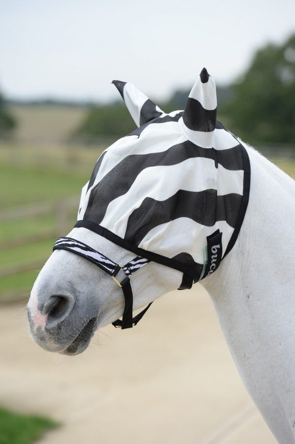 Bucas Buzz-Off Flymask Zebra