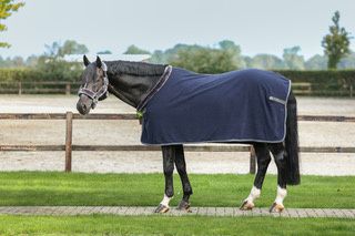 Show-line fleece 400 grams navy/grey