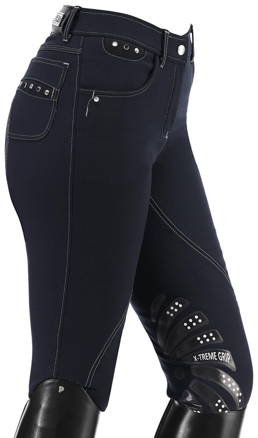 Euro-star Kids Breeches Melita X-Grip Navy 176