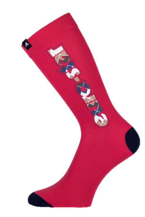 Euro-star Technical plaid red socks China