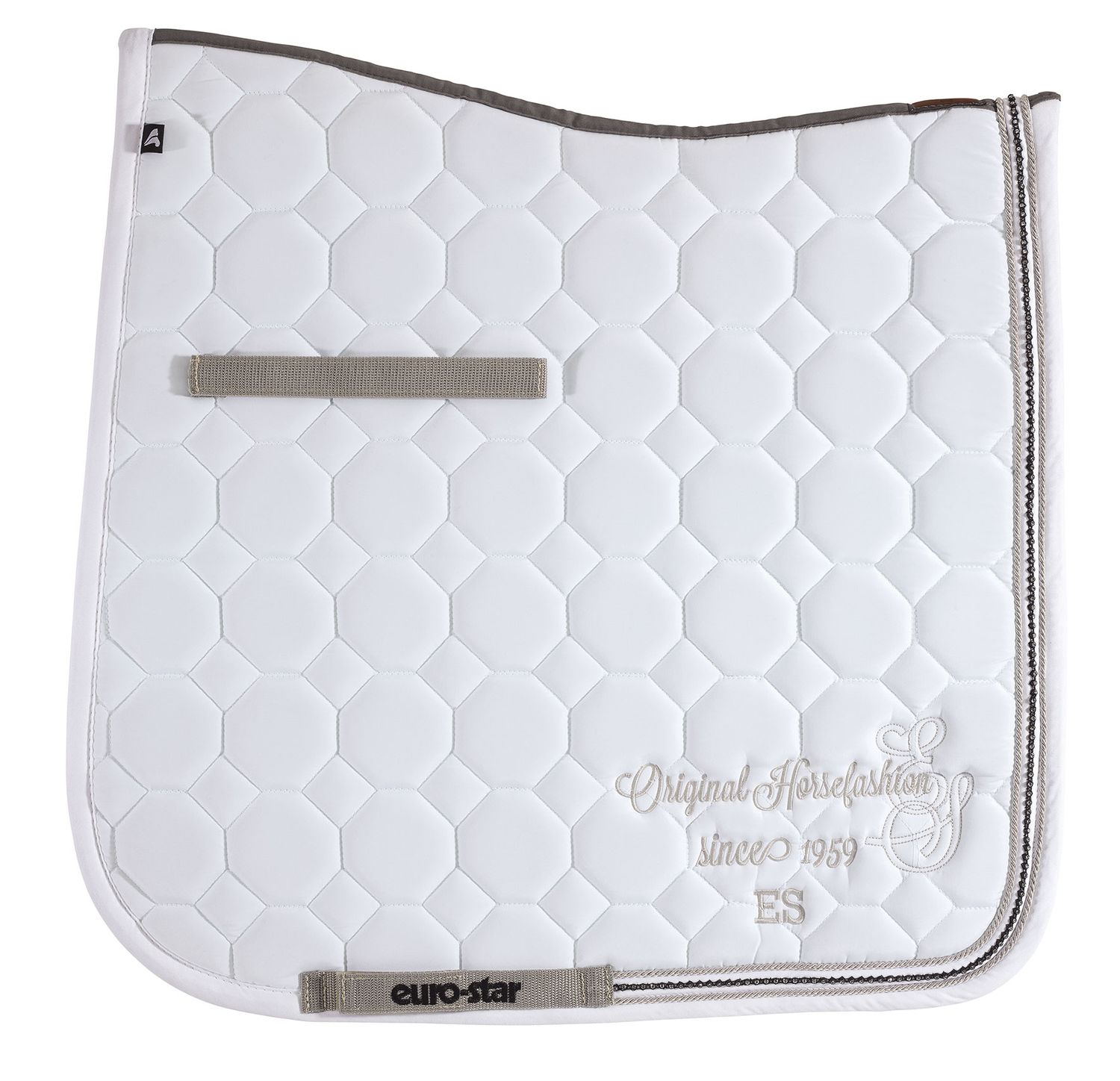 Euro-star saddlecloth Crystal White
