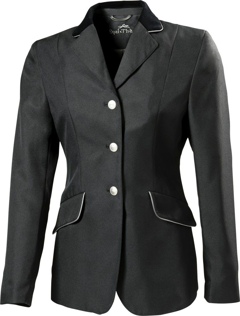 Equitheme Competition Jacket black with gray piping