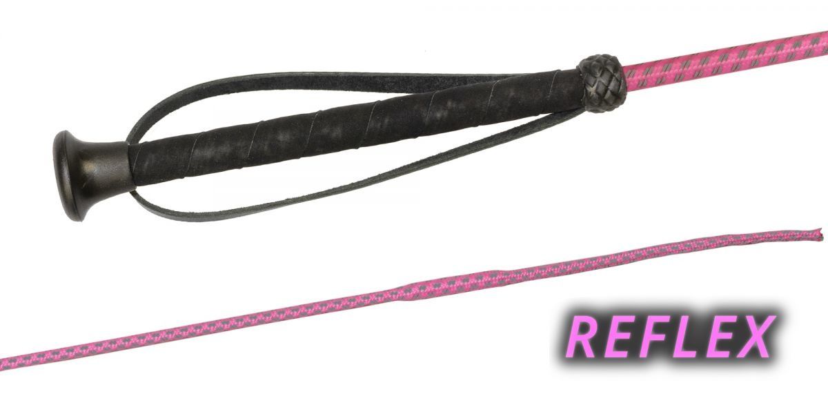 Fleck Riding whip neon reflex 80 cm