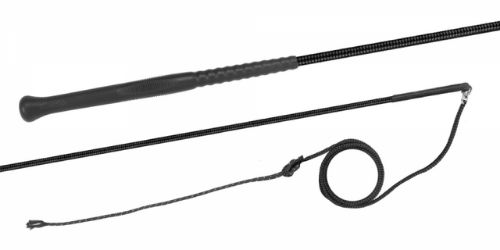Fleck Lunging whip nylon cover and nylon lash with swivel