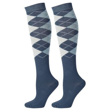 Harry&#39;s Horse riding socks Argyle blue