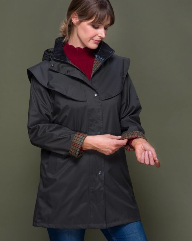 Jack Murphy ladies raincoat quarters L Cotswold Olive