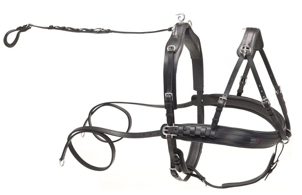 Kieffer driving harness leather pair harness black