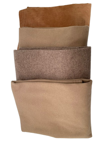 Letty&#39;s Design Koetsierschort zomeruitvoering Uni bruintinten