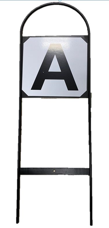 Set dressuurbordenletters 8 stuks