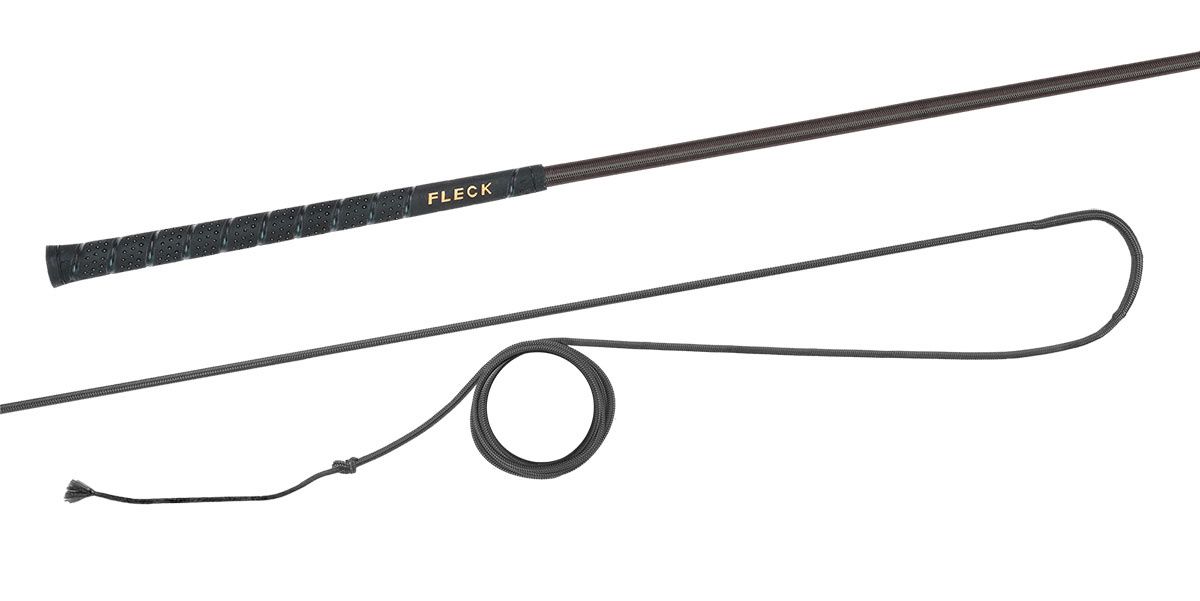 Fleck Longeerzweep Flexibel glasvezel, geweven nylon handvat en slag, FLECK-grip