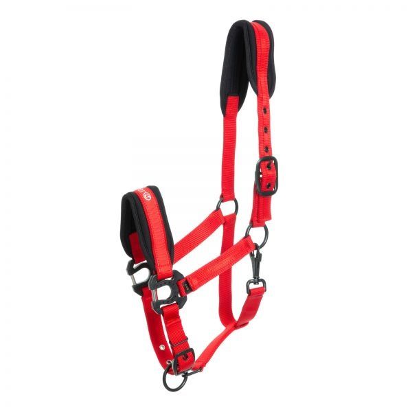 Kieffer nylon halter Supreme, Kleur: Rood