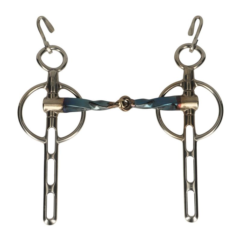 Trust Liverpool Driving Bits Inno Sense Sweet Iron Slot Twist Locked 3 Rein Holes Non-Fixed 16 MM