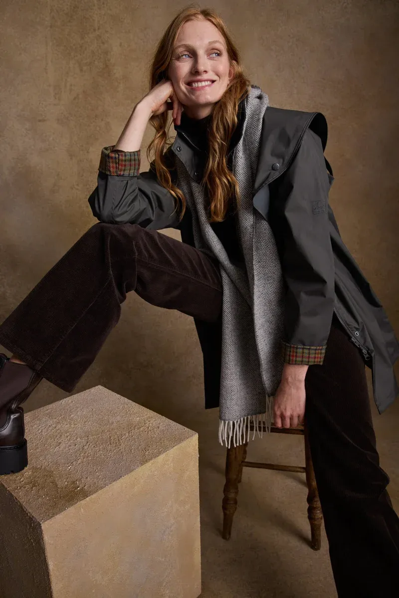 Jack Murphy ladies raincoat quarters L Cotswold Olive
