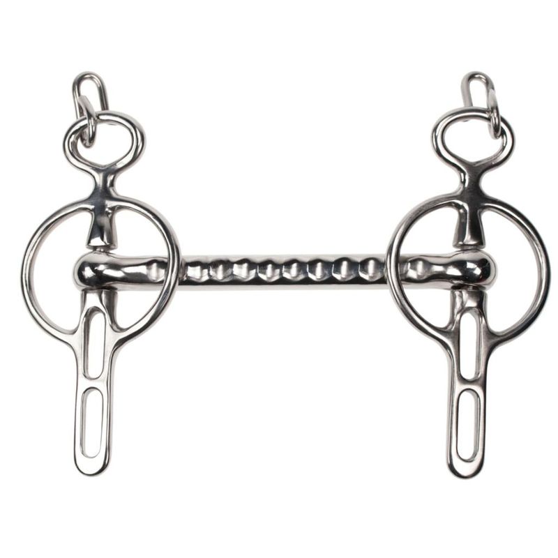 LD Driving Bits Liverpool loose cheeks with ribs and straight bar