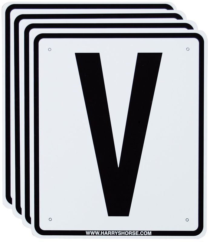 Harry's Horse Stable signs V, S, R, P.