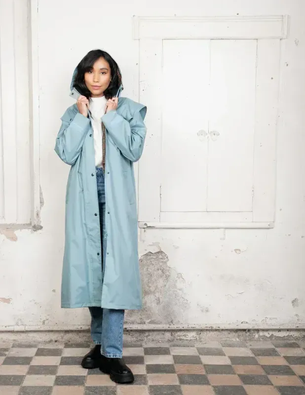 Jack Murphy rain coat lady sizes  Smoke Blue