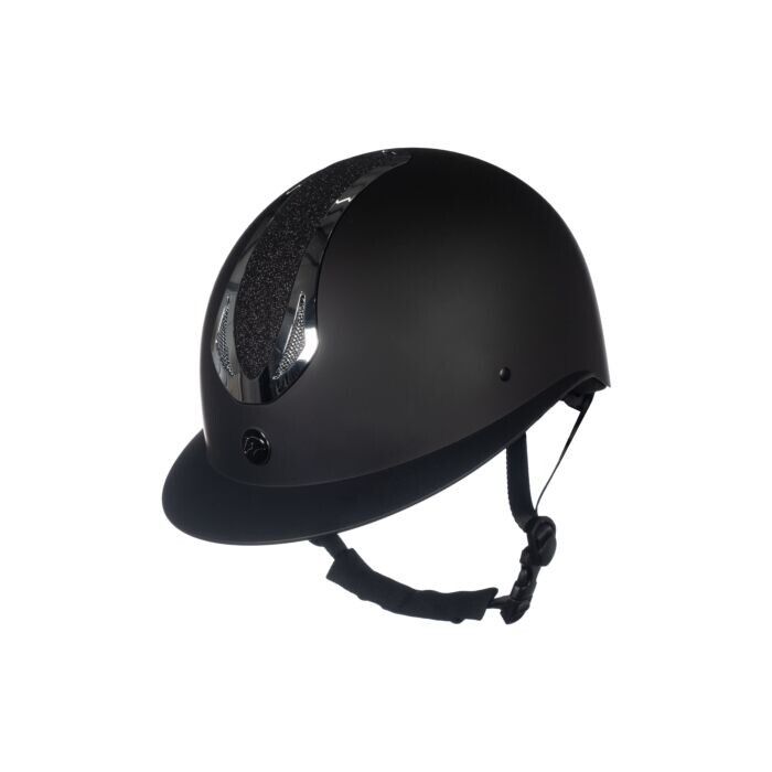 HKM riding helmet -Illusion black/glossy gray