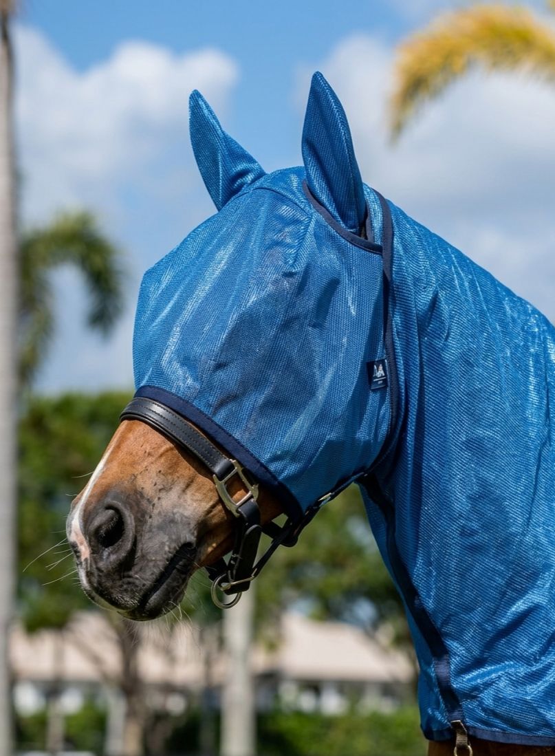 IR Mane cap + mask Royal blue