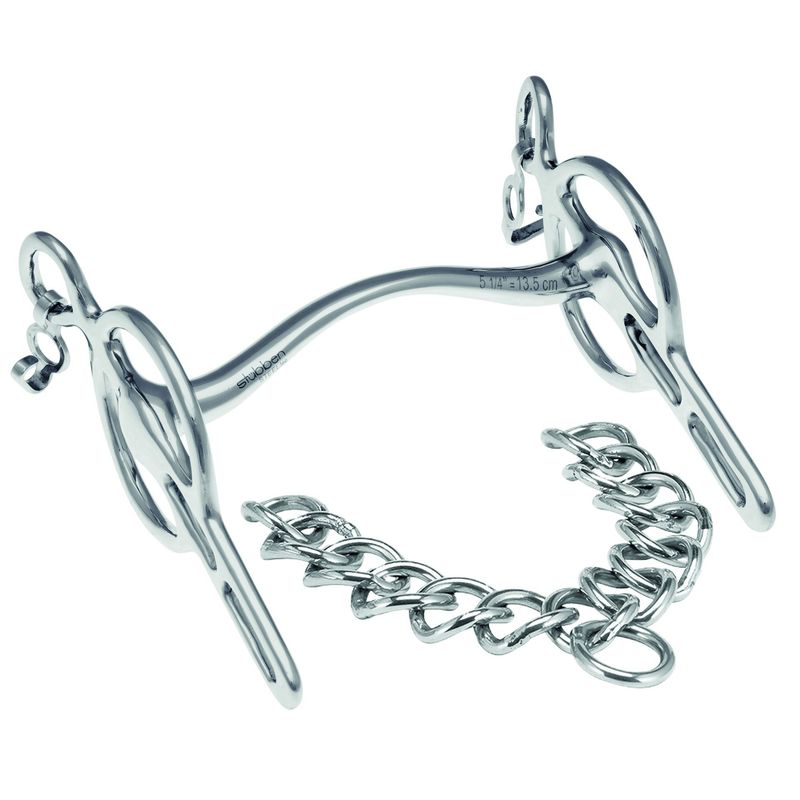 Stübben Driving Bits Liverpool bit with fixed cheeks small port and curved mouth