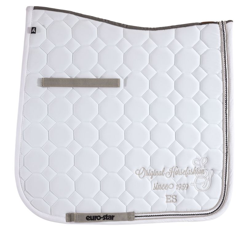 Euro-star saddlecloth Crystal White