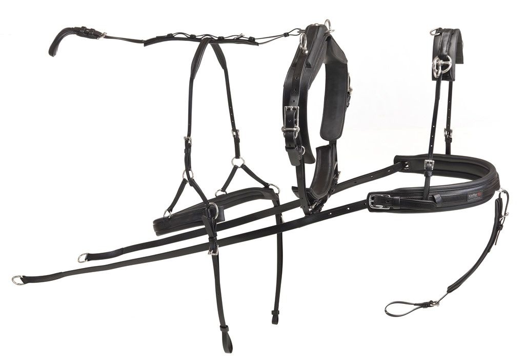 Kieffer  driving harness single harness synthetic separate traces pony