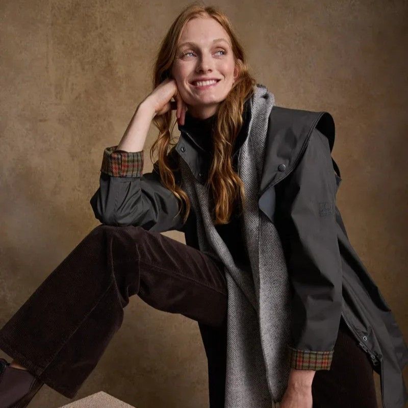 Jack Murphy ladies raincoat quarters L Cotswold Olive