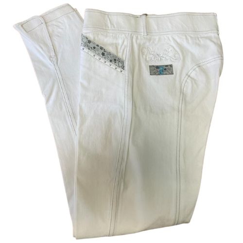 Esperado Breeches Flower Line Self Seat white