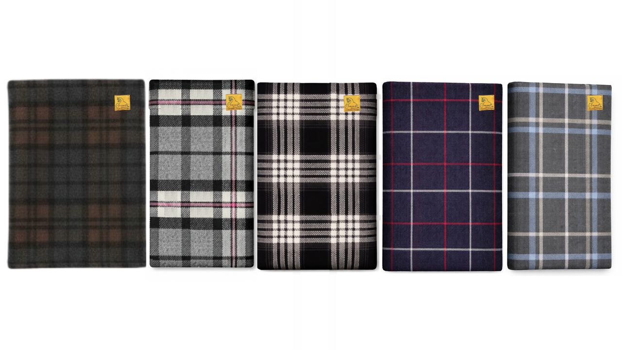 Letty's Design Driving apron summer model check grey and brown