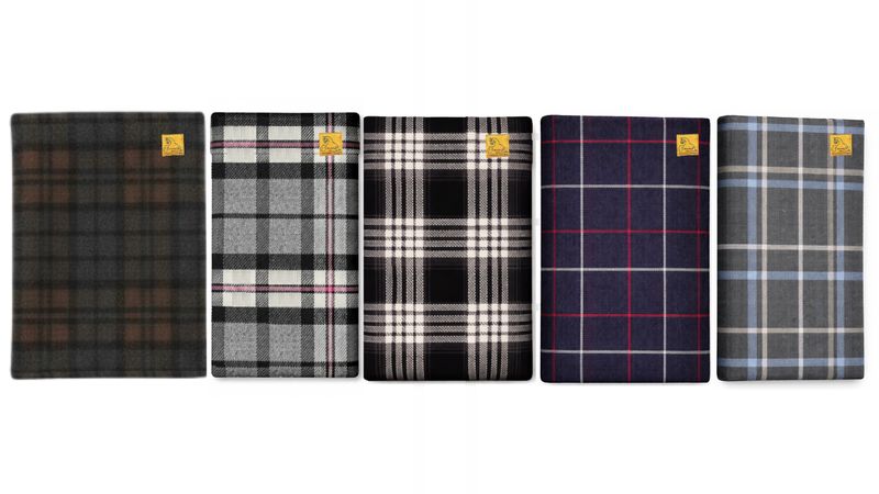 Letty's Design Driving apron summer model check grey and brown