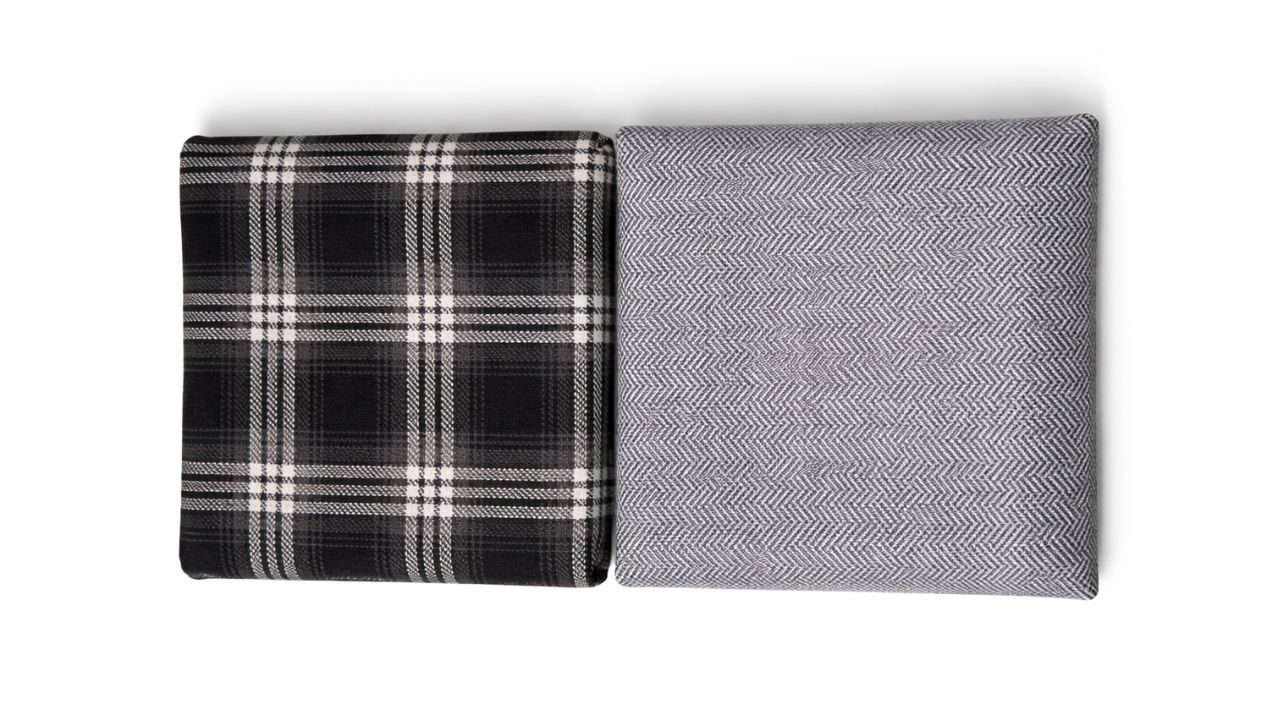 LD Reversible rain apron Letty's check black and grey