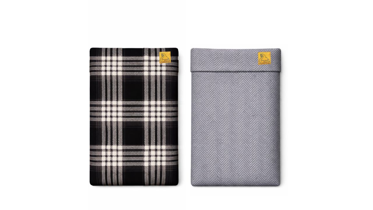 LD Reversible rain apron Letty's check black and grey