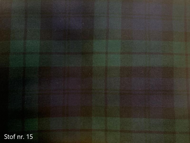 Letty's Design Driving apron summer model check Green blue