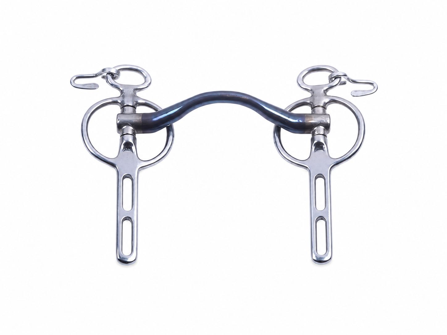 Trust Liverpool Driving Bits  Sweet Iron Medium Port 2 Rein Holes Non-Fixed 16 MM