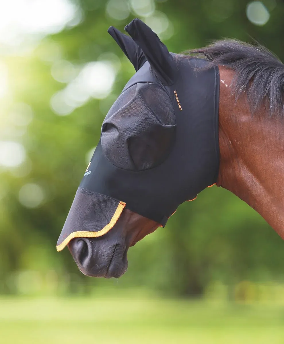 FlyGuard Pro Stretch Fly Mask with Ears &amp; Nose
