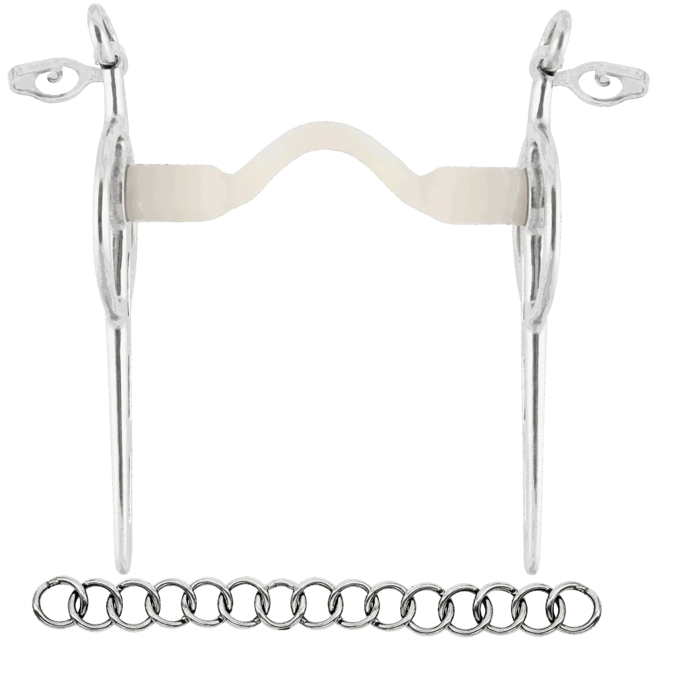 Nathe Liverpool driving bit  3 rein slots  for sensitive horses