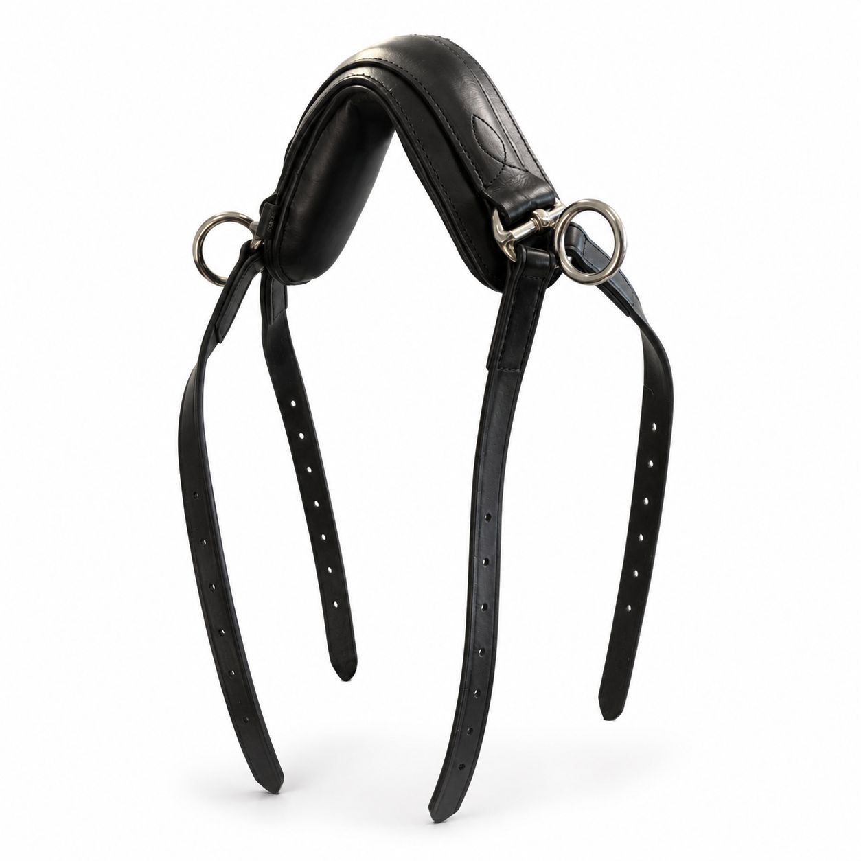 Anatomic shaped neckstrap for driving harness