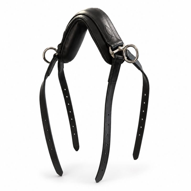 Anatomic shaped neckstrap for driving harness