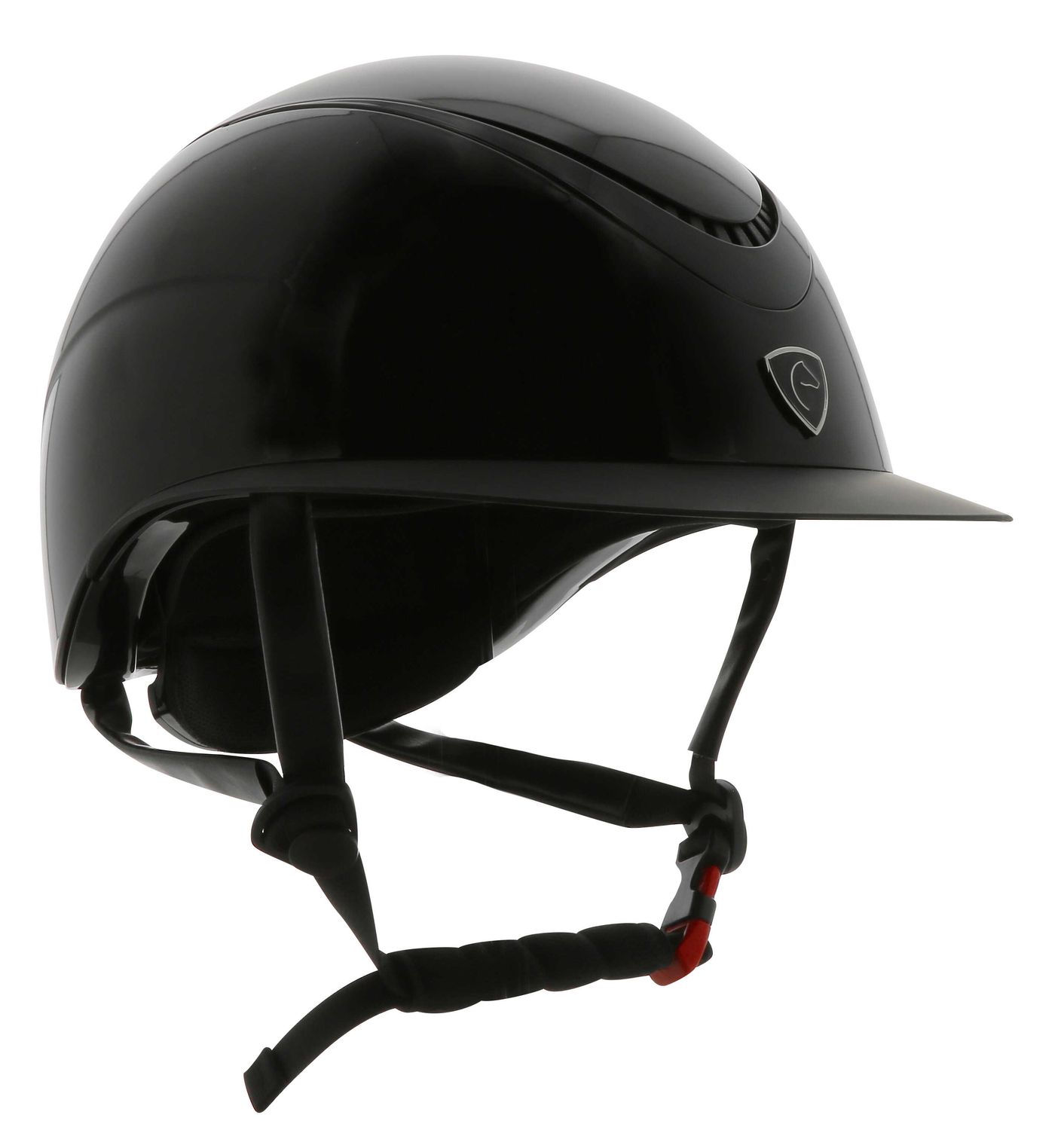 EQUITHEME "Wings" Veiligheidshelm Glanzend Zwart
