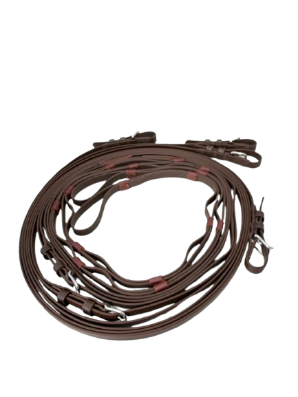 Pair driving rein with loops, full