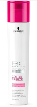 Schwarzkopf Bc Bonacure Hairtherapy Rich Shampoo - Color Freeze - 250 ML