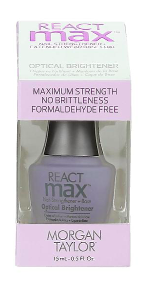 Morgan Taylor React Max Nail Strengthner - Optical Brightener
