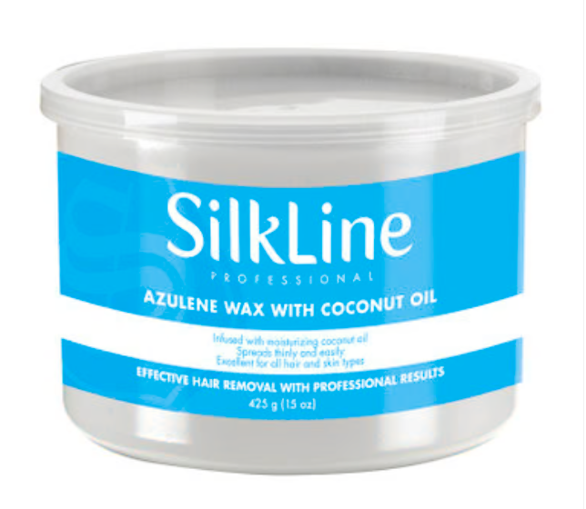 Silkline Azulene Wax Coconut Oil 425 Gr Silkline Azulene Wax Coconut Oil 425 Gr