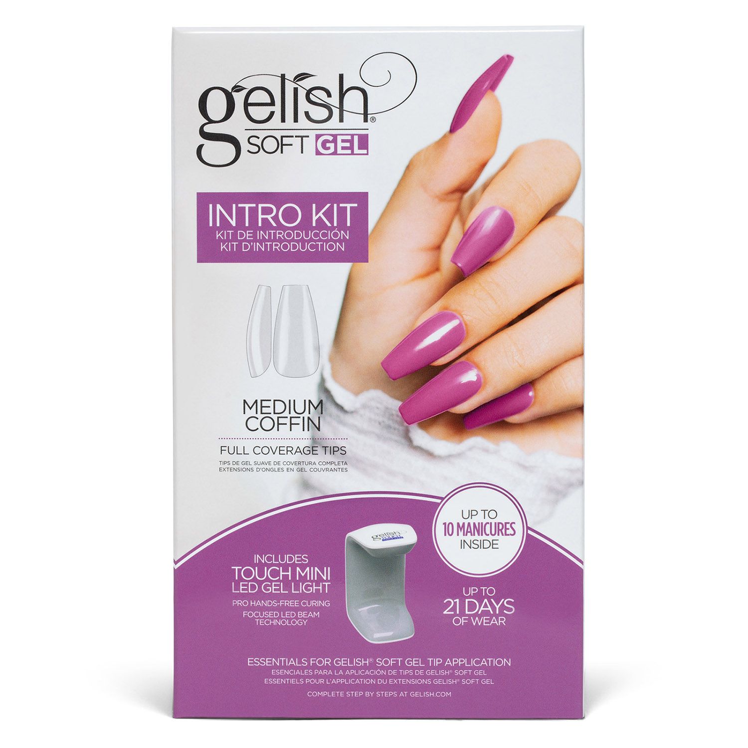 Gelish Soft Gel Intro Kit Medium Coffin
