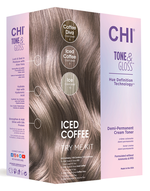Chi Tone &amp; Gloss Kit (3 tubes + 1 Developer)