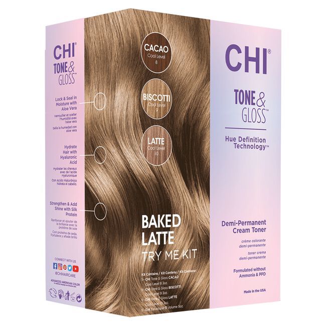 Chi Tone &amp; Gloss Kit (3 tubes + 1 Developer) - Set 2