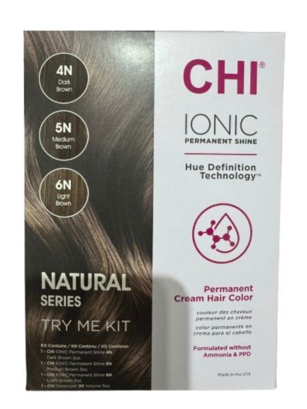 Chi Permanent Hair colors Kit (3 tubes + 1 Developer) - Set 4